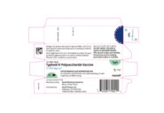 Typhim Vi typhoid Vi polysaccharide vaccine 0.5 mL single-dose prefilled syringe carton, NDC 49281-790-51